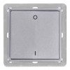 2-channel BLE light 55x55 aluminium without frame/ Radio controls BLE 2,4 GHz 2-channel light