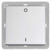 2-channel BLE light BJ63x63 aluminium silver without frame/ Radio controls BLE 2,4 GHz 2-channel light