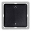 2-channel BLE light 55x55 anthracite without frame/ Radio controls BLE 2,4 GHz 2-channel light