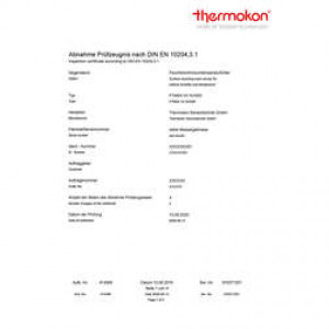 Inspection certificate 3.1 (EN 10204) temperature – 2 values within range -30..+150 °C (net price)/ Accessories Miscellaneous - Inspection certificate 3.1 according to EN 10204 Inspection certificate 3.1 (EN 10204) temperature – 2 values within range -30..+150 °C (net price)/ Accessories Miscellaneous - Inspection certificate 3.1 according to EN 10204
