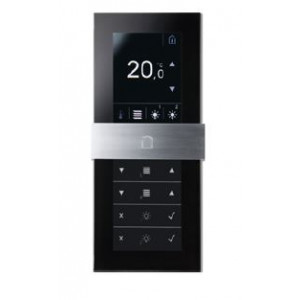 thanos rH L black LON/ Touch screen room operating unit temperature + humidity – LON thanos rH L black LON/ Touch screen room operating unit temperature + humidity – LON